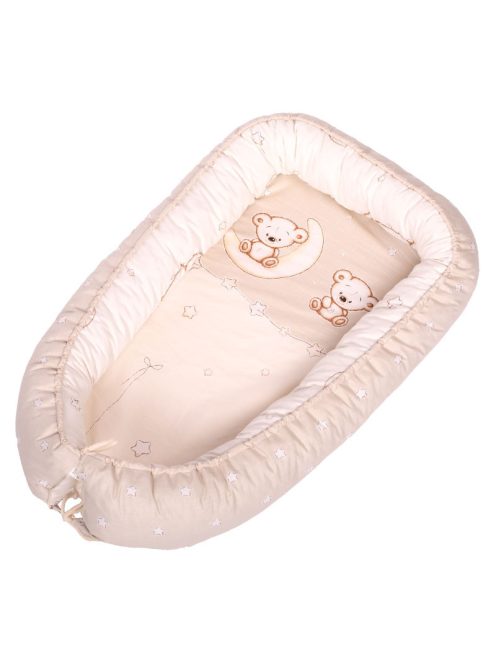 DOMBABY Babafészek  50x75cm  BÉZS CSILLAGOS