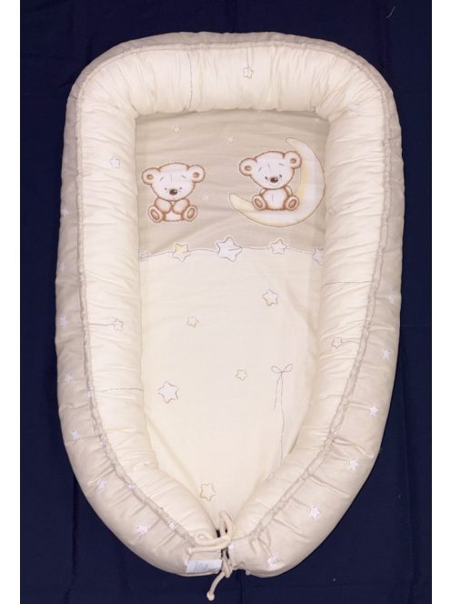 DOMBABY Babafészek  50x75cm  BÉZS CSILLAGOS