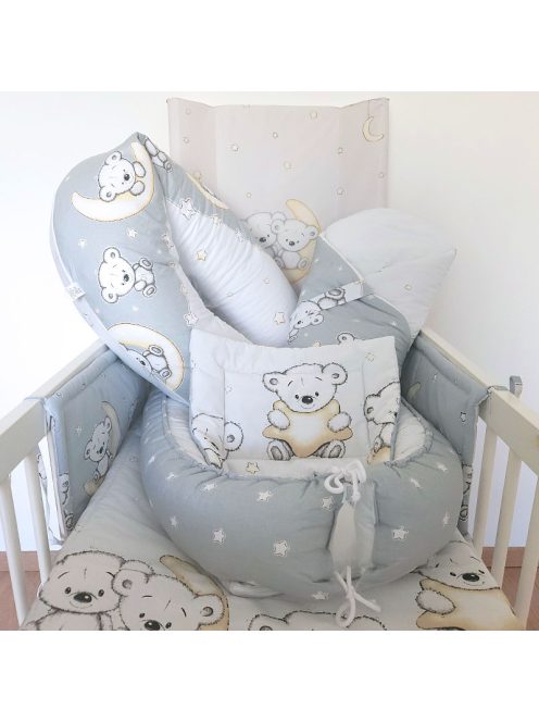 DOMBABY Babafészek  50x75cm  SZÜRKE CSILLAGOS