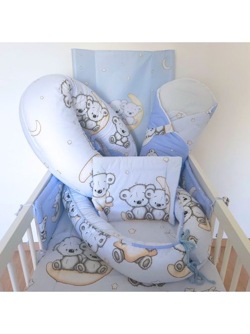 DOMBABY Babafészek  50x75cm  KÉK CSILLAGOS