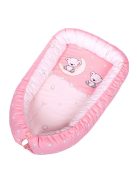 DOMBABY Babafészek  50x75cm PINK CSILLAGOS