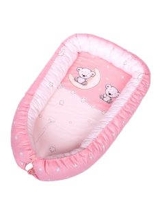 DOMBABY Babafészek  50x75cm PINK CSILLAGOS
