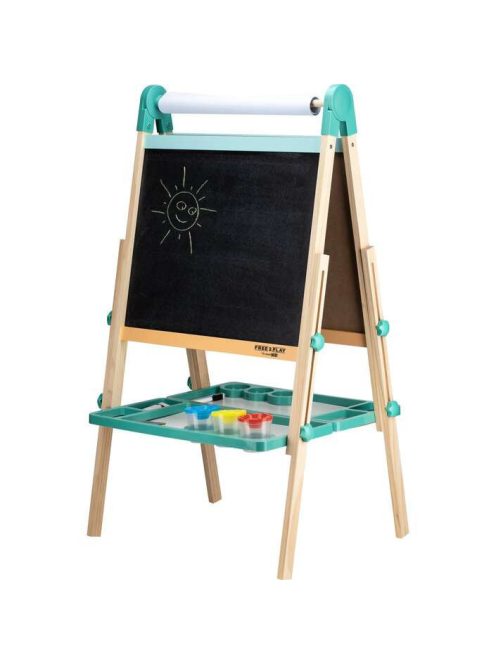 FreeON Free2Play Duo Play – Kétoldalas fa rajztábla kiegészítőkkel