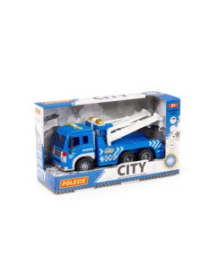 POLESIE műanyag vontatóautó fényekkel, hangokkal KÉK