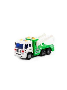   POLESIE műanyag vontatóautó fényekkel, hangokkal FEHÉR/ZÖLD