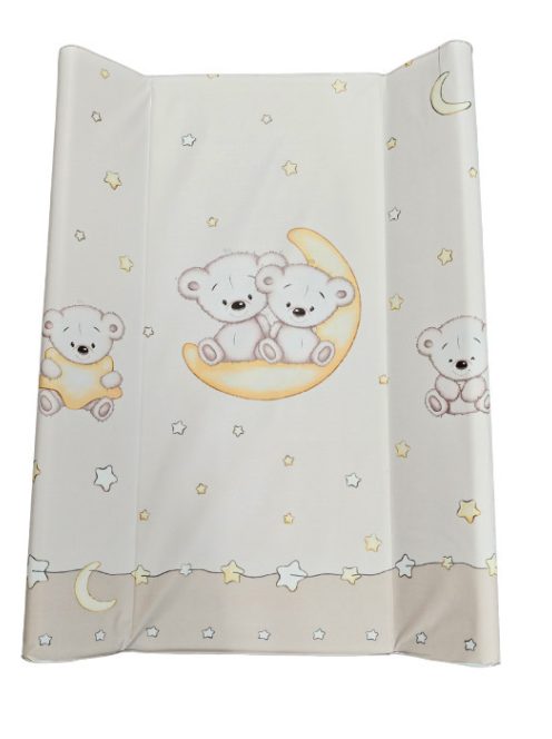 Pelenkázó lap puha vállas P70x50 cm Macis BÉZS 