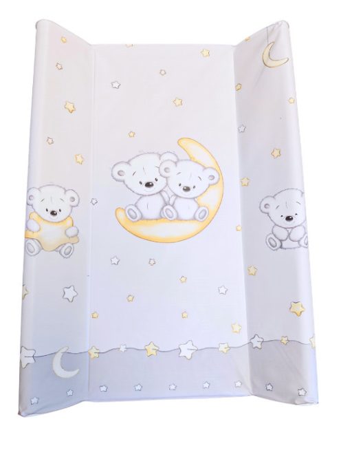 Pelenkázó lap puha vállas P70x50 cm Macis SZÜRKE