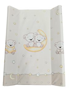 Pelenkázó lap kemény  M70x50 cm Macis BÉZS 