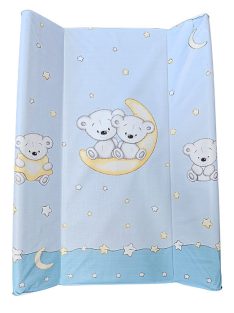 Pelenkázó lap kemény  M70x50 cm Macis KÉK