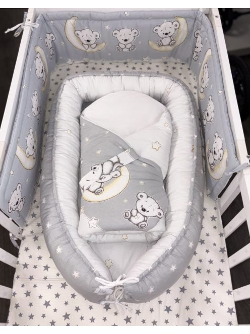 DOMBABY Babafészek 50x75cm  MACIS SZÜRKE