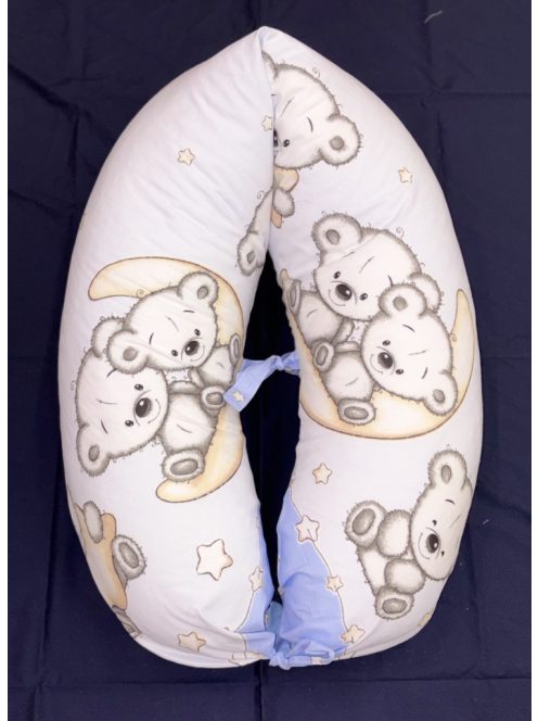 DOMBABY terhességi és szoptatós párna 30x120 cm MACIS KÉK 