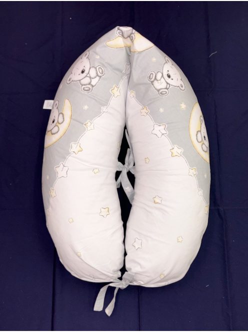 DOMBABY terhességi és szoptatós párna 30x120 cm MACIS SZÜRKE 