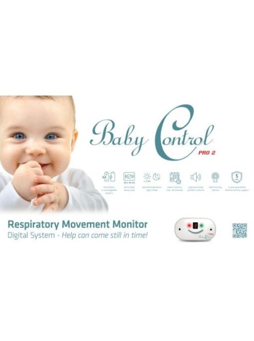 Baby Control Pro 2 légzésfigyelő készülék 28x47 cm 2 lappal