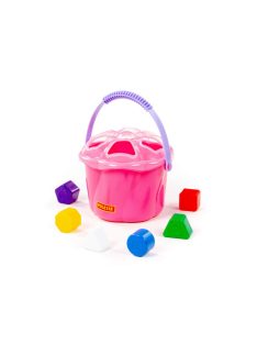 POLESIE műanyag formabedobó vödör 6 db-os PINK