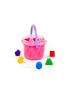 POLESIE műanyag formabedobó vödör 6 db-os PINK