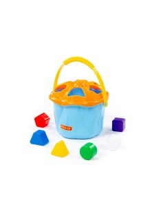 POLESIE műanyag formabedobó vödör 6 db-os KÉK