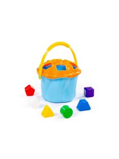 POLESIE műanyag formabedobó vödör 6 db-os KÉK