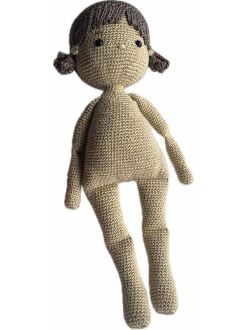 Kézzel Horgolt Ölelhető baba levehető ruhával 33 cm  - Amigurumi