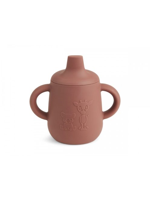 NUUROO szilikon ivópohár/itatópohár  - Mahagóni