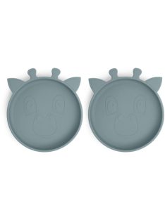 NUUROO szilikon lapostányér 2db- Zöld