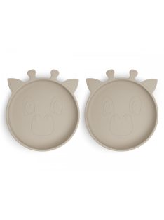 NUUROO szilikon lapostányér 2db- Krém