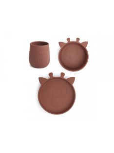 NUUROO 3dbos étkészlet - Mahagoni zsiráf