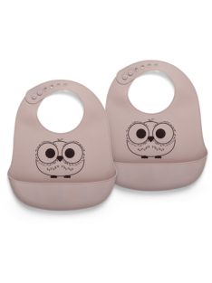 NUUROO Alfie szilikon előke 2db-os  - Rózsa -