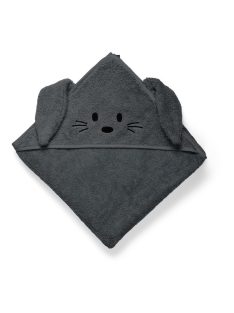 Nuuroo Aki kapucnis junior törölköző-Aszfalt