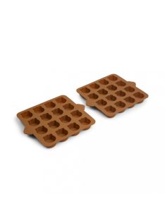   NUUROO Jégkockatartó/Sütiforma szilikon tálca- 2db világosbarna