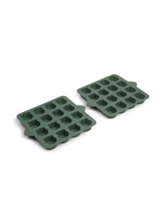   NUUROO Jégkockatartó/Sütiforma szilikon tálca- 2db sötétzöld