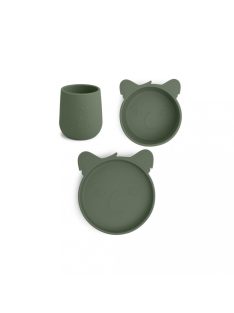   NUUROO szilikon 3 részes étkészlet- Judi koala sötétzöld
