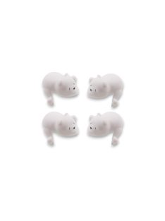 NUUROO Szilikon macis élvédő 4db-  fehér