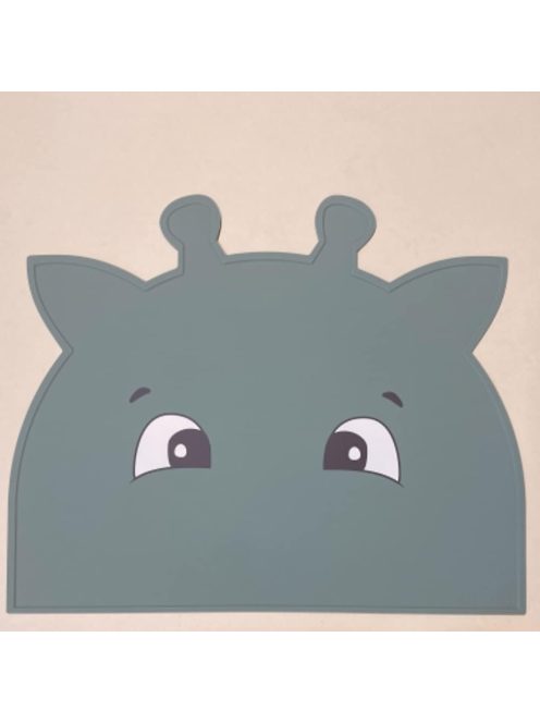 NUUROO Albert szilikon tányéralátét- Sötétzöld zsiráf