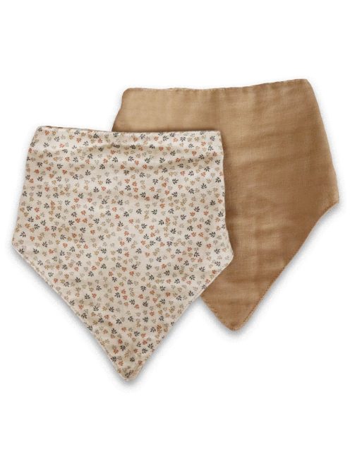 Nuuroo – Villads muszlin nyálkendő 2db-os- Levél/Kávé