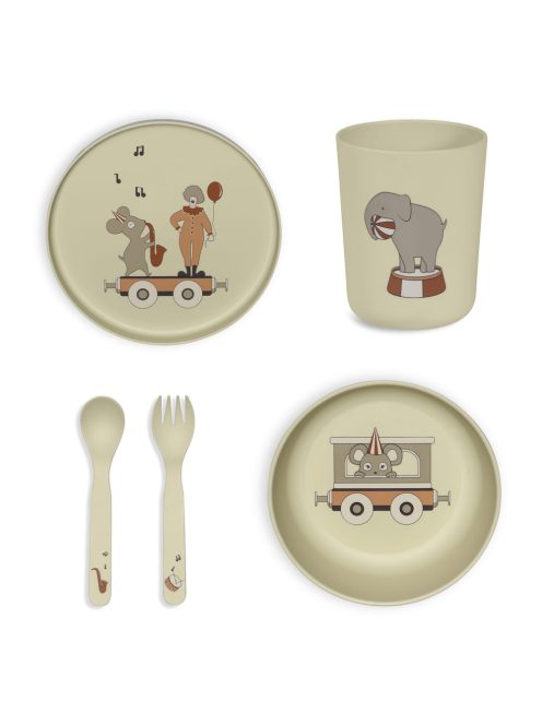 Nuuroo Marius PLA étkészlet 5 darabos - Crem