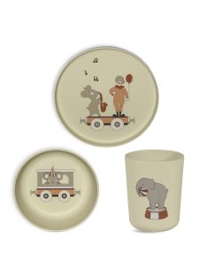 Nuuroo Milas PLA étkészlet 3 darabos - Crem