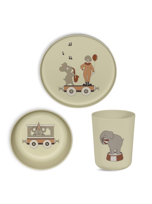 Nuuroo Milas PLA étkészlet 3 darabos - Crem