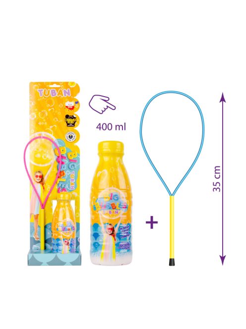 TUBAN buborékkarika szett – 400 ml folyadékkal